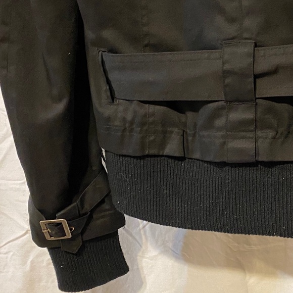 🎉2/$20 Vero Moda Balsa Short Jacket Belted Bomber Blazer Cropped Collared Coat - Picture 11 of 16